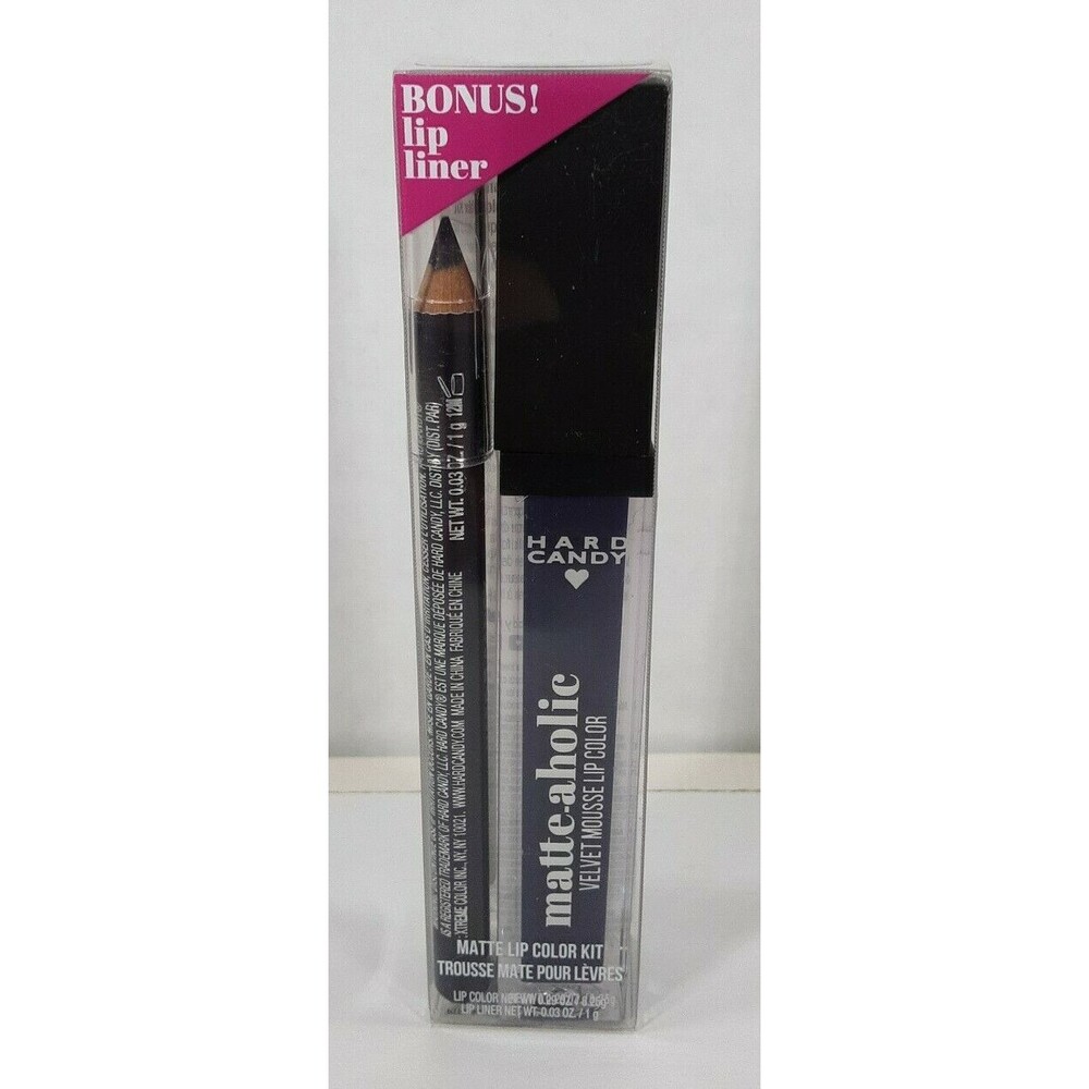 New Hard Candy Matte-aholic Velvet Mousse Lip Color & Liner Makeup #1533
